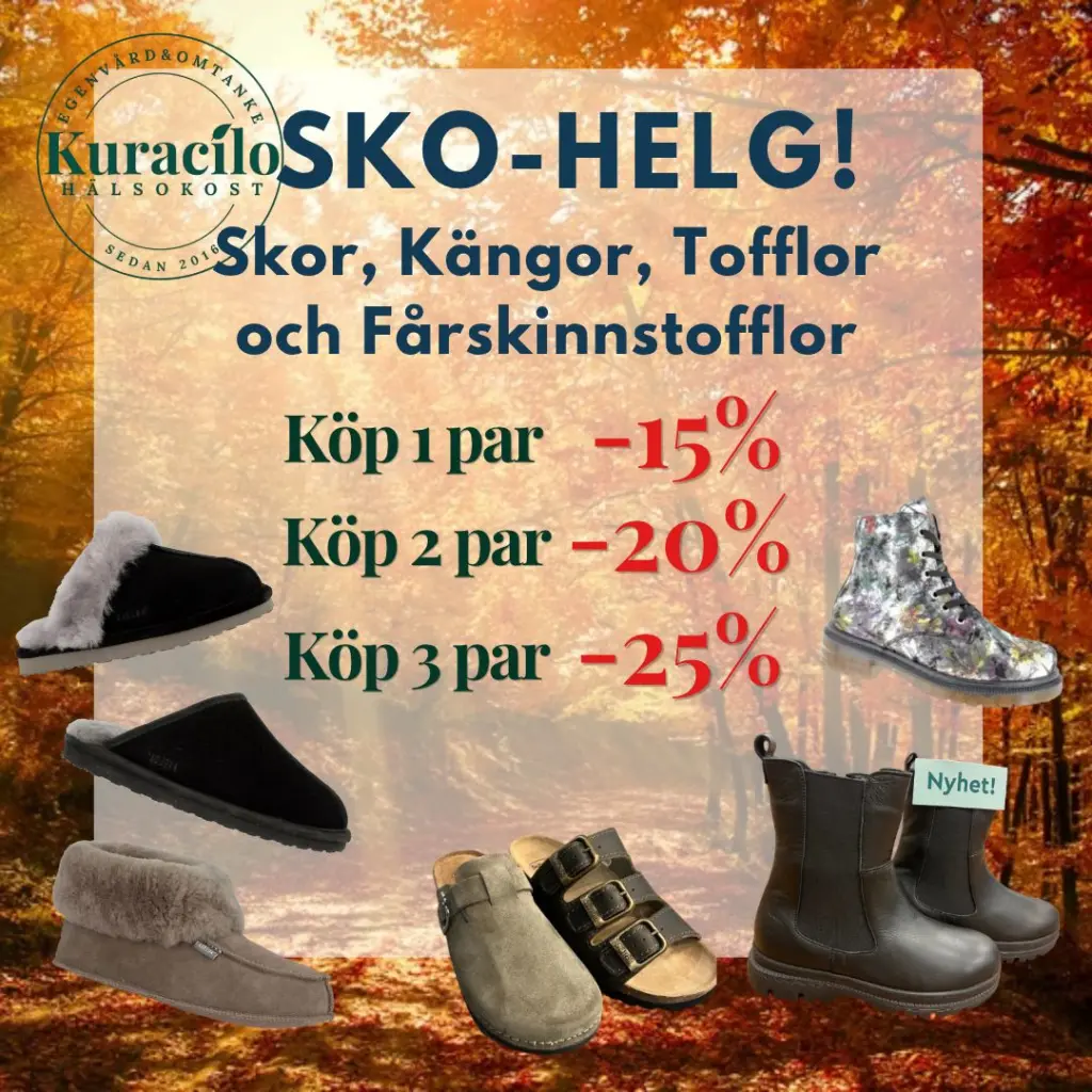 Sko-Helg! Kuracilo Hälsokost